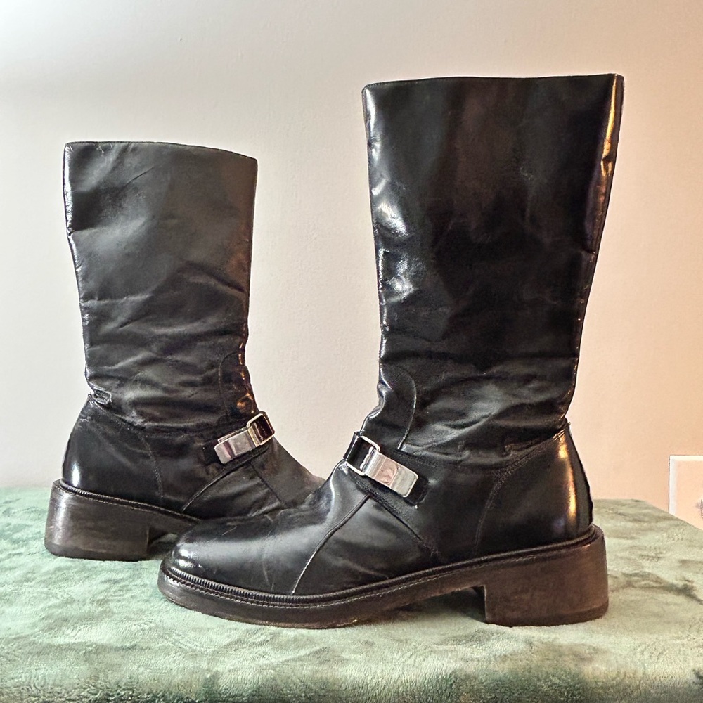 CESARE PACIOTTI HEROES' RARE BOOTS LEATHER MADE IN ITALY, US 9, UK 8 - Picture 5 of 16